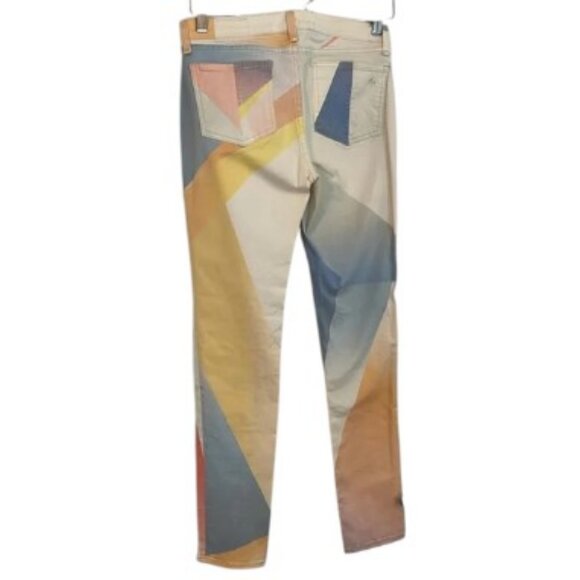 Rag & Bone Goetz print geometric skinny jeans size 28 - Picture 5 of 9